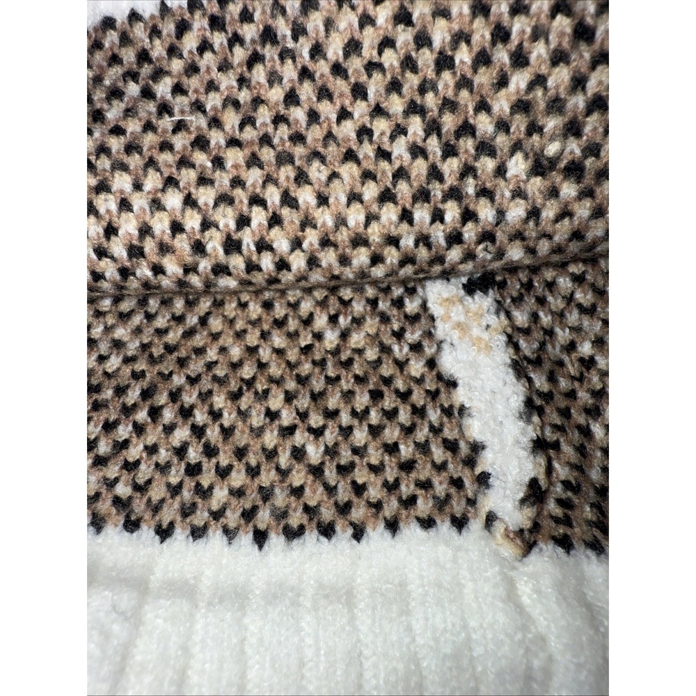 Steve Madden Madden Girl Pullover Sweater And Hat Set Brown/Beige Large - Picture 11 of 11